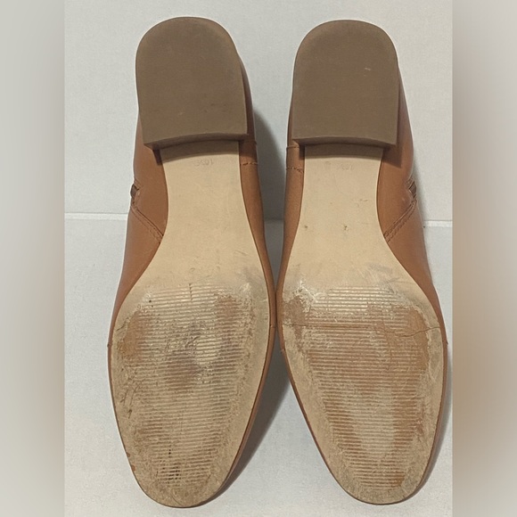 Talbots Harlow Ankle Leather Boots-Size10.5- in chestnut Zip up block heel - Picture 12 of 12